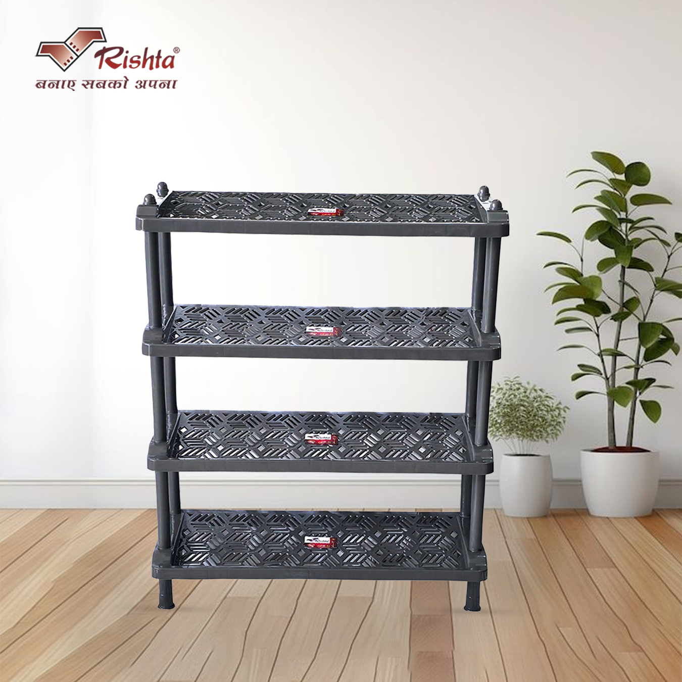 Rishta® Crazy Shoe Rack – 4 Layer - Image 3