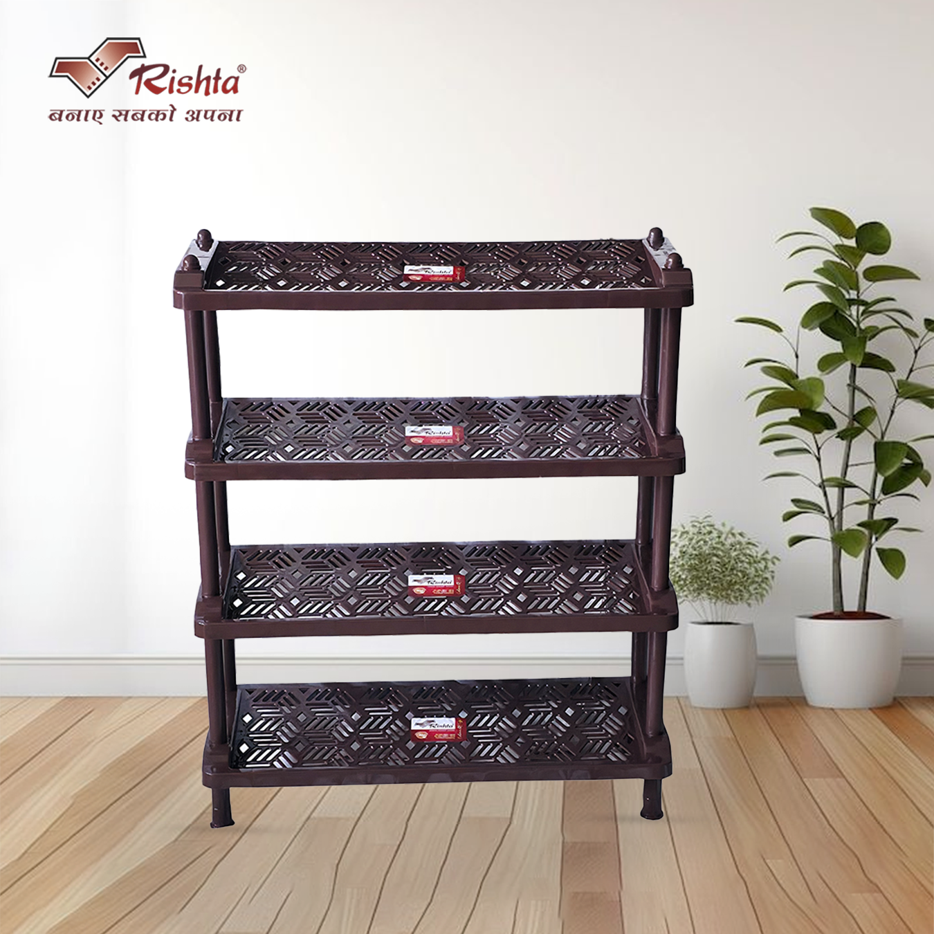 Rishta® Crazy Shoe Rack – 4 Layer - Image 5