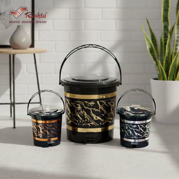 Rishta® Black Era Pedalbin