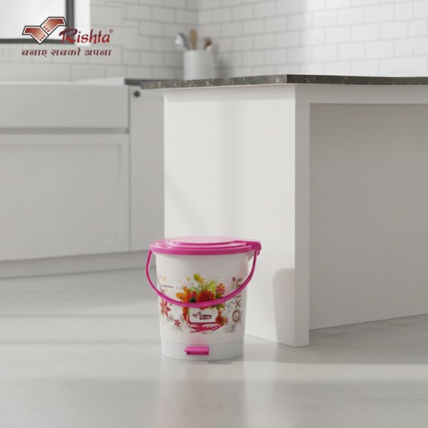 Rishta® OXIM CLASSY PRINTED PEDAL BIN